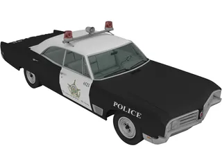 Buick Wildcat Police (1968) 3D Model preview