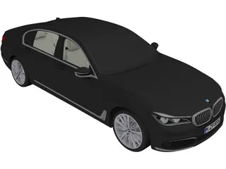 BMW 7-Series (2016) 3D Model preview