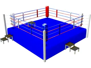 Boxing Ring 3D Model preview