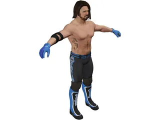 Aj Styles Fighter 3D Model preview