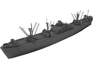 USS John W. Brown Liberty 3D Model preview