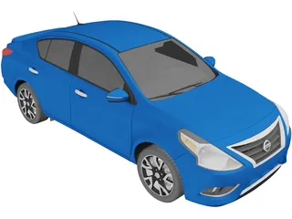 Nissan Versa Sedan (2015) 3D Model preview