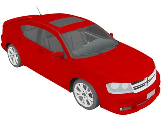 Dodge Avenger RT (2012) 3D Model preview