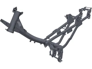 Chassis Motorcycle 3D Model preview