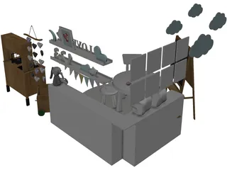 IKEA Children Set 3D Model preview