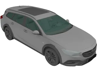 Opel Insignia Country Tourer (2017) 3D Model preview