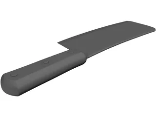 Meat Cleaver 3D Model preview
