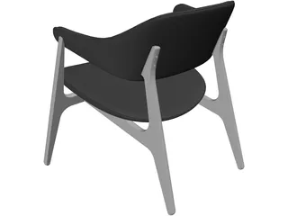 Span Lounge Chair 3D Model preview
