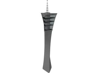 Airport Tower 3D Model preview