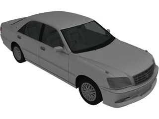 Toyota Crown S170 (2001) 3D Model preview