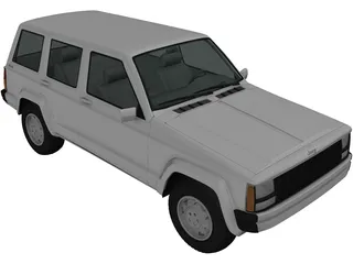 Jeep Cherokee XJ (2000) 3D Model preview
