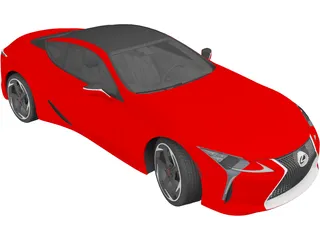 Lexus LC500h 3D Model preview