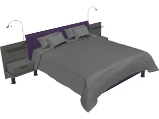 Bed 3D Model preview
