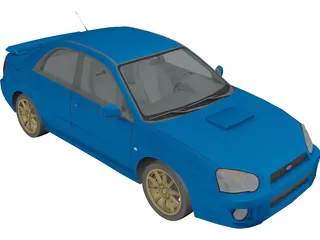Subaru Impreza 3D Model preview