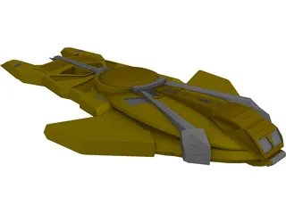 Star Trek Cardassian Hideki 3D Model preview
