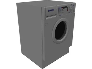 Bosch WVT12840EU Washing Machine with Dryer 3D Model preview