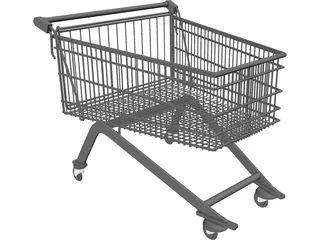 Shopping Cart 3D Model preview