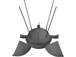 Luna 9 3D Model preview