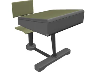 Desk 3D Model preview