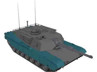 M1 Abrams 3D Model preview
