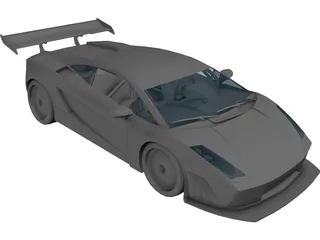 Lamborghini Gallardo GT3 Cup 3D Model preview