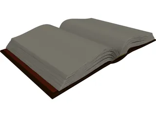 Open Book 3D Model preview