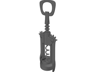 Cork Screw 3D Model preview