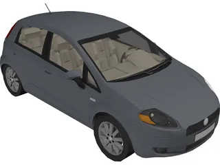Fiat Punto 3D Model preview