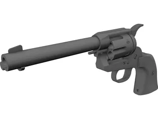Colt 45 Peacemaker (1873) 3D Model preview