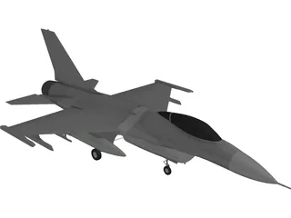 F-16 Falcon 3D Model preview