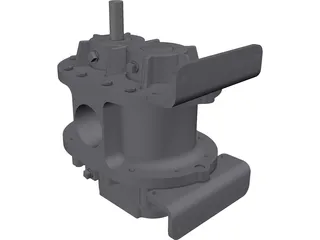 Roots Blower 3D Model preview