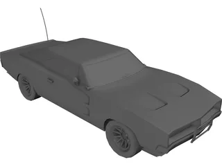 Dodge Charger (1969) 3D Model preview
