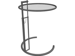 Barcelona Cocktail Table 3D Model preview