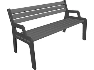 Bench 3D Model preview