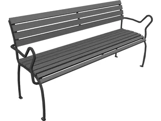 Bench 3D Model preview