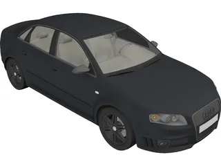 Audi RS4 3D Model preview