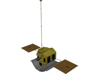 Mercury Messenger Probe 3D Model preview