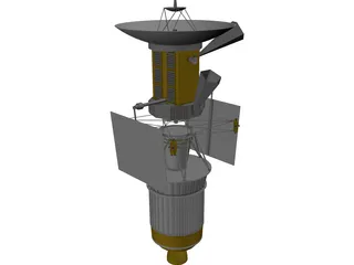 Magellan Probe with Booster 3D Model preview