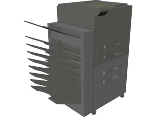 Xerox Copier Machine 3D Model preview