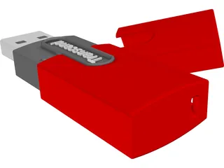 Transcend USB Memory Stick 3D Model preview