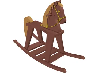 Rocking Horse 3D Model preview