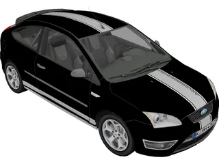 Ford Focus ST (2005) 3D Model preview