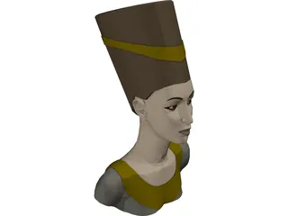 Nefertiti Head 3D Model preview
