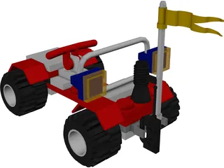 LEGO Car 3D Model preview