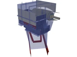 Chute de Descarga 3D Model preview