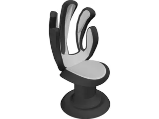 Hand Chair 3D Model preview