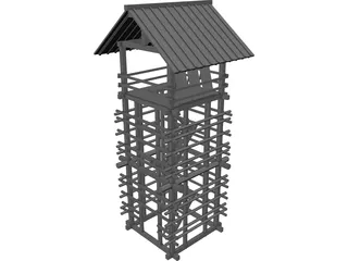 Lookout Seirou Tower 3D Model preview
