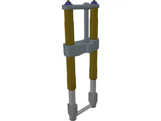 Superbike Fork 3D Model preview