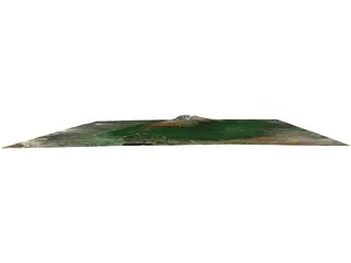 Kilimanjaro Volcano 3D Model preview
