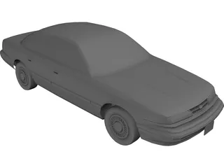Ford Crown Victoria (1996) 3D Model preview